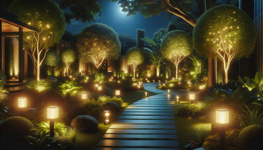 l’art de l’éclairage extérieur : sublimer votre jardin la nuit