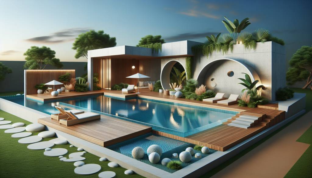 les tendances actuelles en matière de design de piscine : formes et matériaux